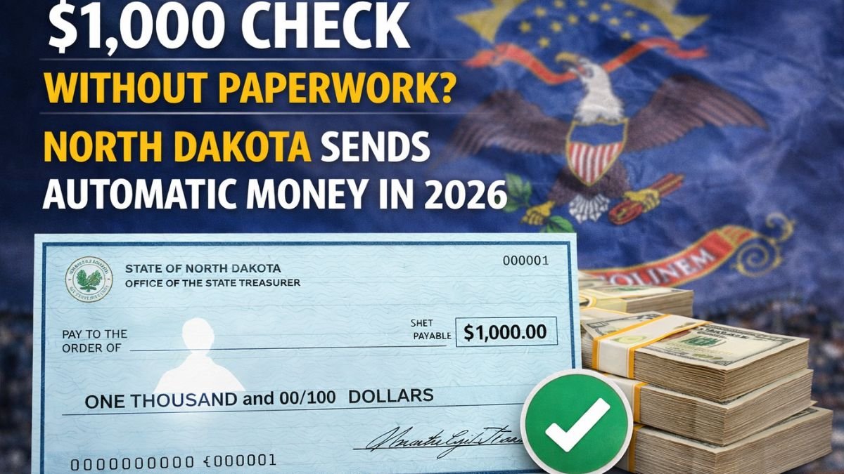$1,000 check without paperwork? North Dakota sends automatic money in 2026