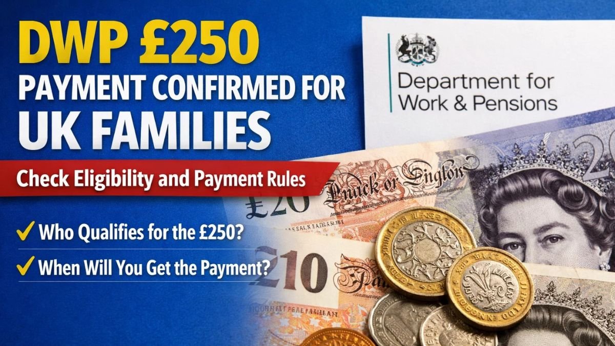 DWP £250 Payment Confirmed for UK Families – Check Eligibility and Payment Rules