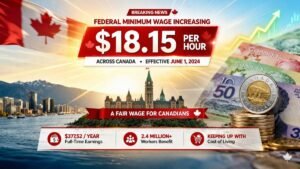 Federal minimum wage increasing to $18.15 per hour