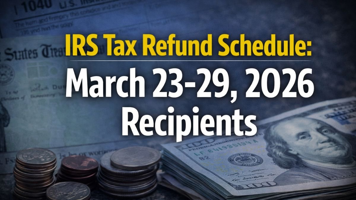 IRS Tax Refund Schedule: March 23-29, 2026 Recipients
