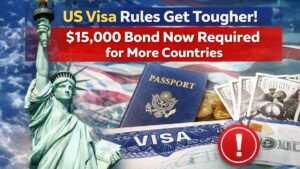 US Visa Rules Get Tougher! $15,000 Bond Now Required for More Countries