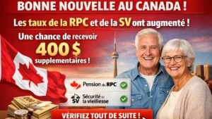 Bonne nouvelle au Canada ! Les taux de la RPC et de la SV ont augmenté — une chance de recevoir 400 $ supplémentaires. Vérifiez tout de suite !