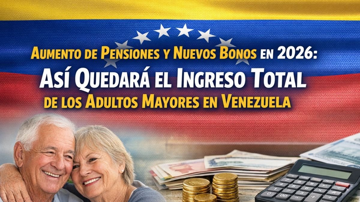 Aumento de Pensiones y Nuevos Bonos en 2026: Así Quedará el Ingreso Total de los Adultos Mayores en Venezuela