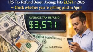 IRS Tax Refund Boost: Average hits $3,571 in 2026 – Check whether you’re getting paid in April