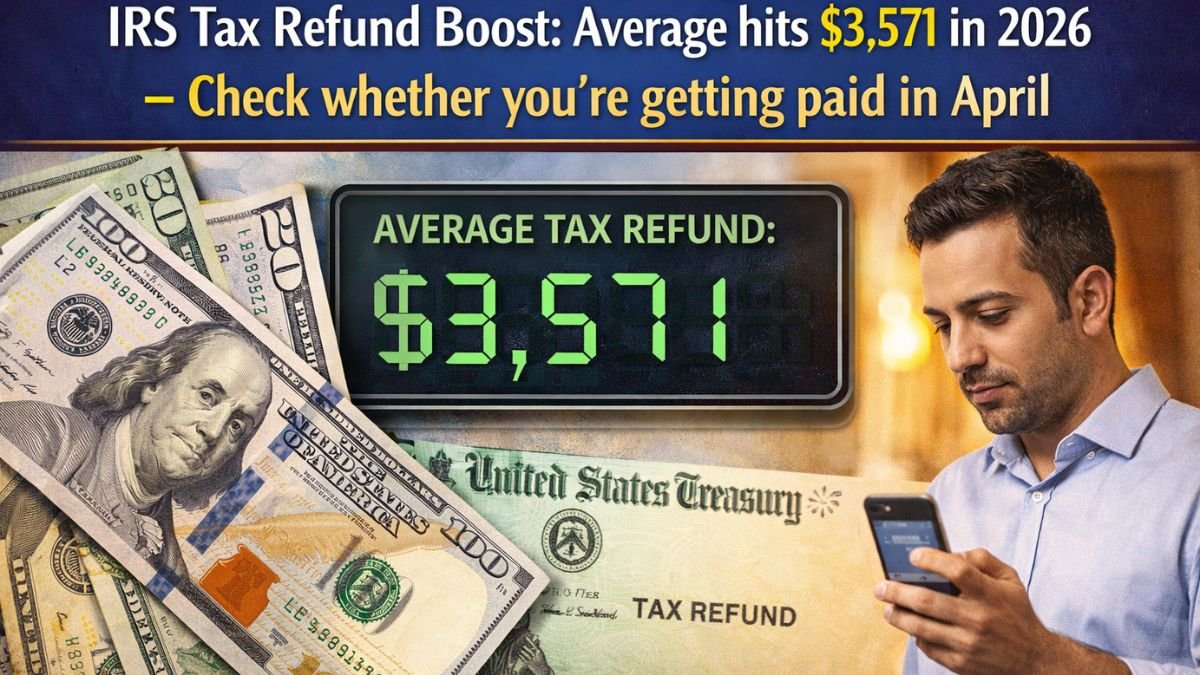 IRS Tax Refund Boost: Average hits $3,571 in 2026 - Check whether you’re getting paid in April