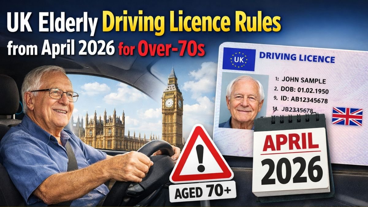 UK Elderly Driving Licence Rules from April 2026for Over‑70s – Full Update Inside