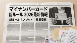 マイナンバーカード2026最新情報｜新ルールとメリット